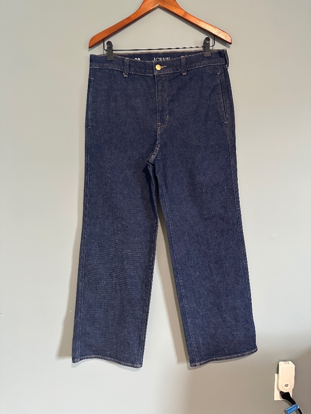 J. Crew Slim Wide Trouser Jean, size 29.